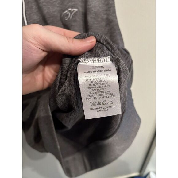 Footjoy Mens Medium Gray Performance Golf Vest 1/4 Zip Pullover - Picture 5 of 9